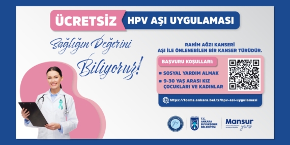 27 Mart 2026        ABB’NİN ÖRNEK PROJESİ HPV AŞI UYGULAMASI DEVAM EDİYOR  HPV AŞISI İÇİN YENİ BAŞVURU DÖNEMİ BAŞLADI